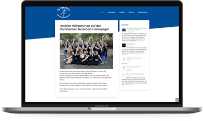 Dornheim Tanzsport Website - Voll 网页设计 & SEO